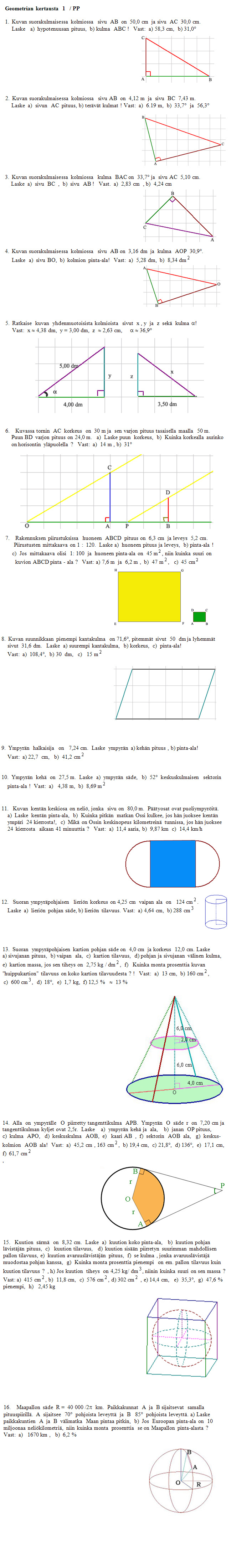  Geometrian kertausta 2 