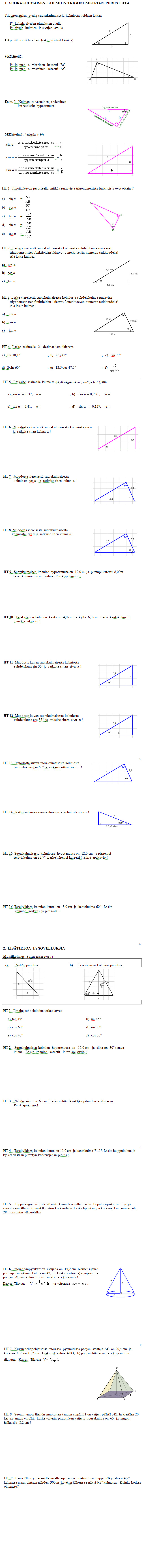 Trigonometrian teht�vi�
