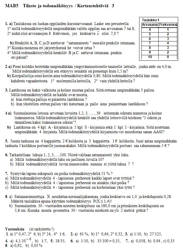  Kertausteht�vi� 3